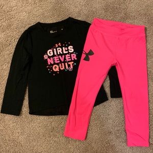 Under Armour 3T outfit like new.